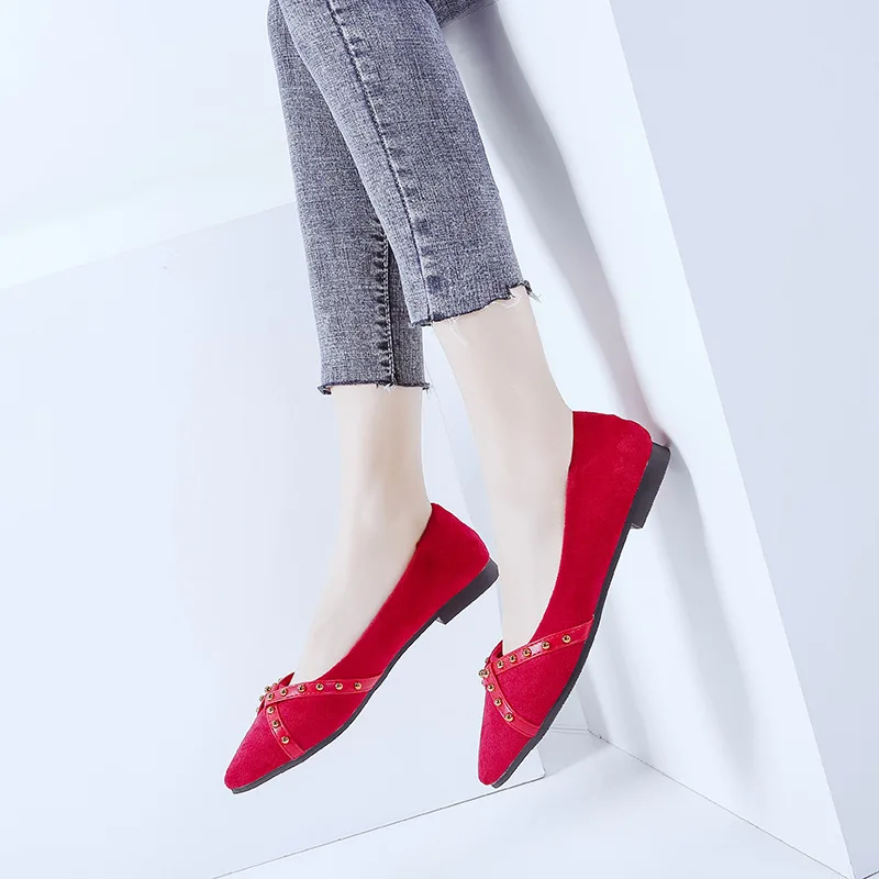 

Women Flat Shoes 2018 Autumn Comfortable Shallow Casual Female Shoes Ladies Office Fashion European Flats