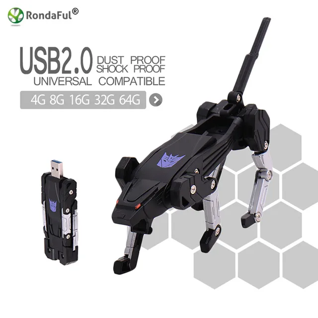 Best Offers Rondaful Pen drive Cartoon Deform Animal Robot Cheetah Model 2.0 USB flash drive memory stick 4GB 8GB 16GB 32GB 64GB Pendrive Best Offers Rondaful Pen drive Cartoon Deform Animal Robot Cheetah Model 2.0 USB flash drive memory stick 4GB 8GB 16GB 32GB 64GB Pendrive