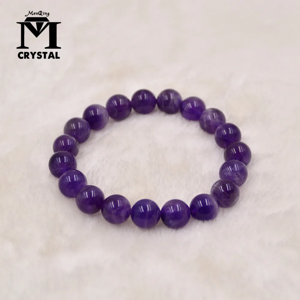 

Natural Material Amethyst Energy Stone Purple Charoite Bracelet Round Bead Quartz Bangle Crystal Jewelry Love Gift Drop Shipping