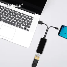 Kebidumei HD 480 Мбит/с tv Stick Micro USB2.0 к RJ45 Ethernet адаптер для MiraScreen 10/100 Мбит/с для Fire tv Micro USB сети