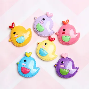 

8Pcs/Lot Resin Cartoon Chick Slime DIY Accesorios Toy Slime Supplies Filler For Clear Fluffy Slime Gift Toy For Kids