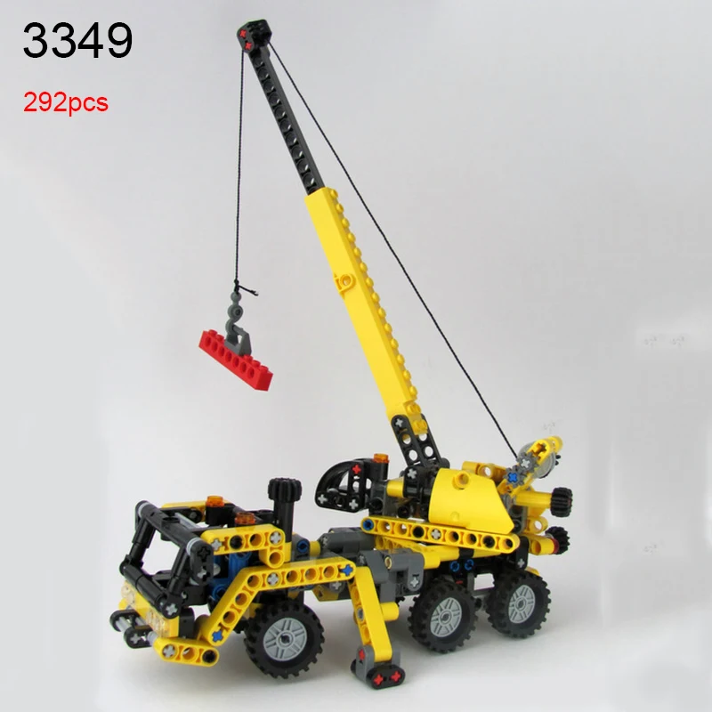 3348/3349 мобильные краны серии технологии строительные блоки DIY Развивающие Кирпичи