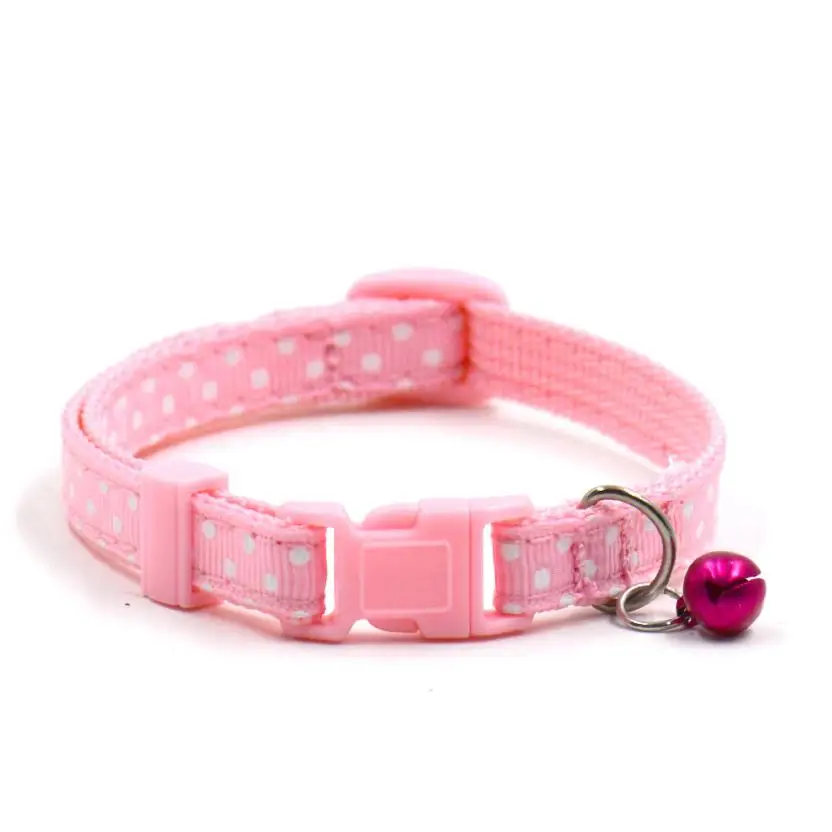 

Newest Hot Cute Bell Collar Small Dog Collar Cat Collars Levert Dropship dig698