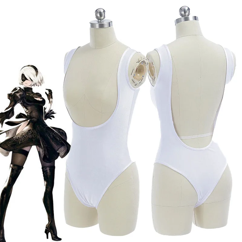 NieR Automata Heroine 2B YoRHa No. 2 Тип B глубокий v образный вырез колготки корсет нижнее белье