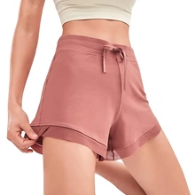 Женский Регулируемый пояс супер комфорт расслабленная посадка быстросохнущие тренировочные шорты