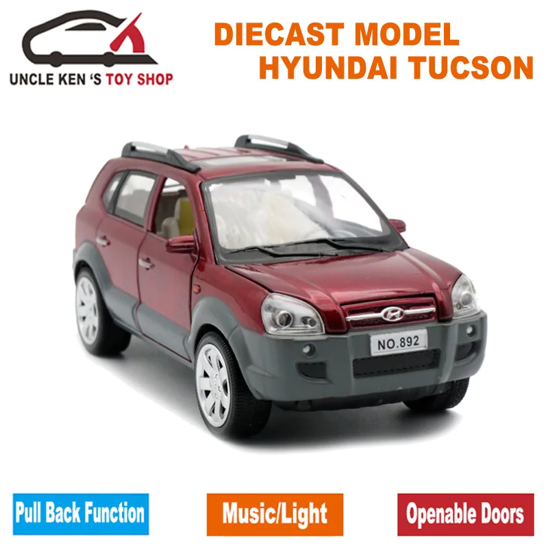 1:24 Scale Diecast Hyundai Model, Alloy Car, Metal Toys Gift Box/Pull Back Function/Light Sound|hyundai tucson models|alloy cartucson modeling - AliExpress