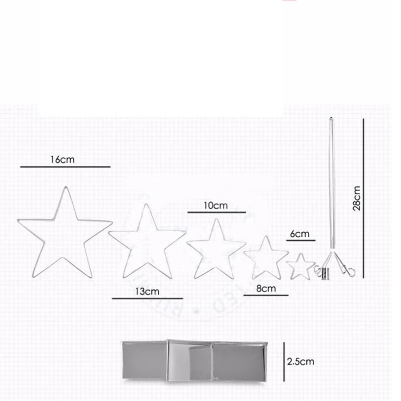 2018 New Stainless Steel Cake Biscuit Cookie Cutter Mold DIY Baking Pastry Tool Easy operation Lightweigh Hot C0404#30          6