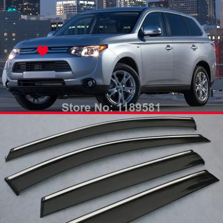 Для Mitsubishi Outlander 2013 оконный ветровой Дефлектор козырек Дождь/Защита от солнца вентиляционное отверстие