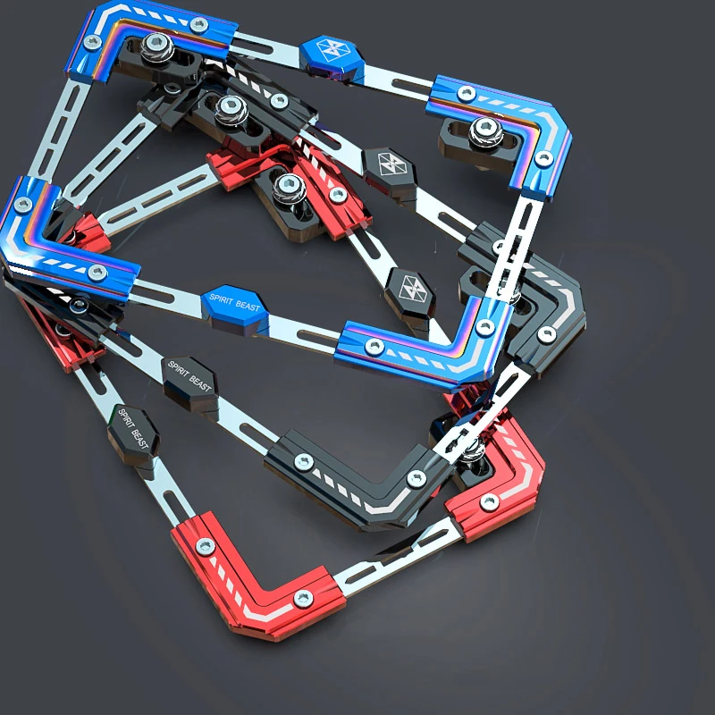 

Motorcycle Accessories Scooter Individuality License Plate Frame License Plate SPIRIT BEAST Telescopic License Plate