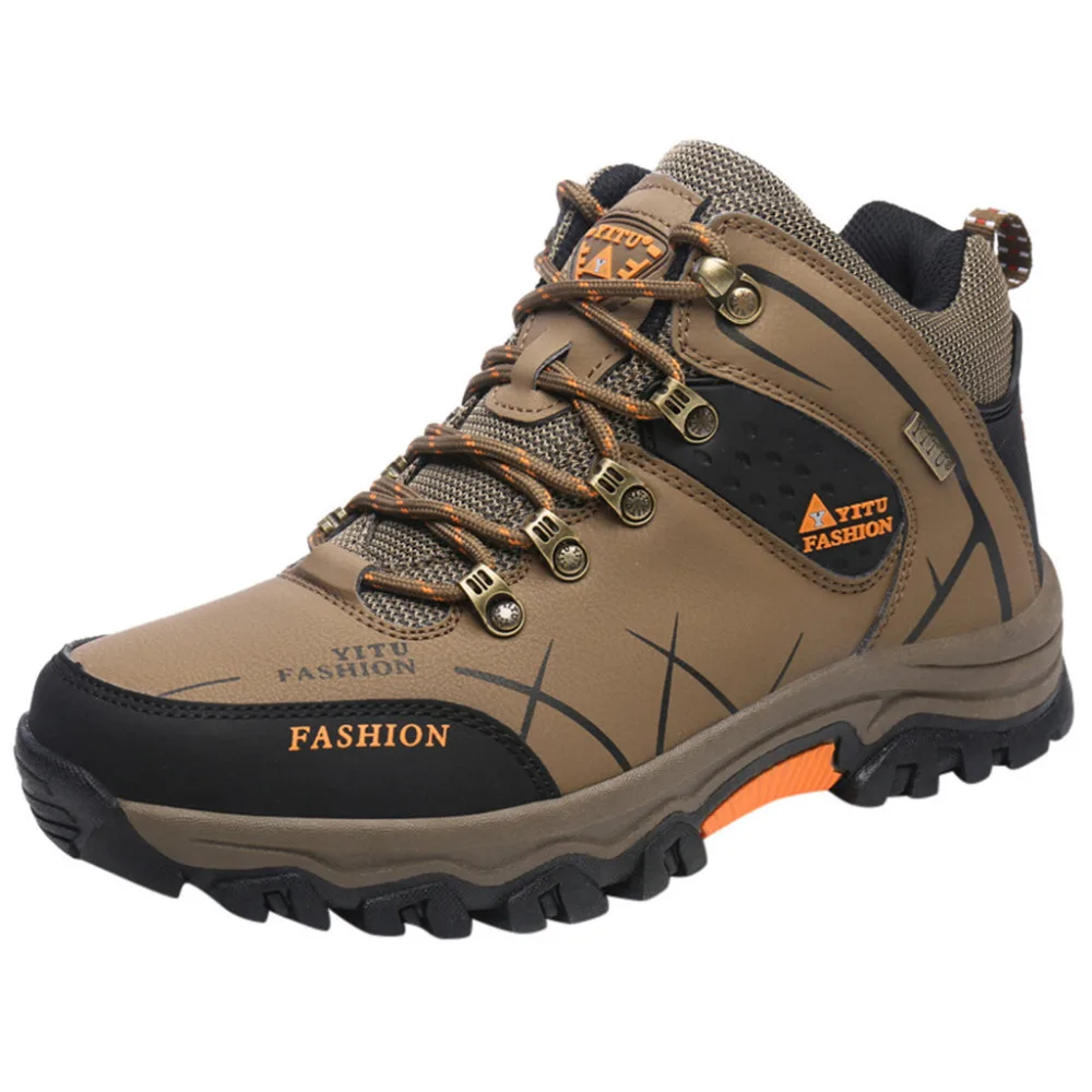 2019 Men's summer breathable mesh climbing walking shoes outdoor sports shoes non-slip running walking shoes for male 40J10 (3)