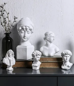 

Nordic Creative Venus Plaster Statue Sketch Character Sculpture Decoration Home Decoration Living Room Wine Cabinet Display