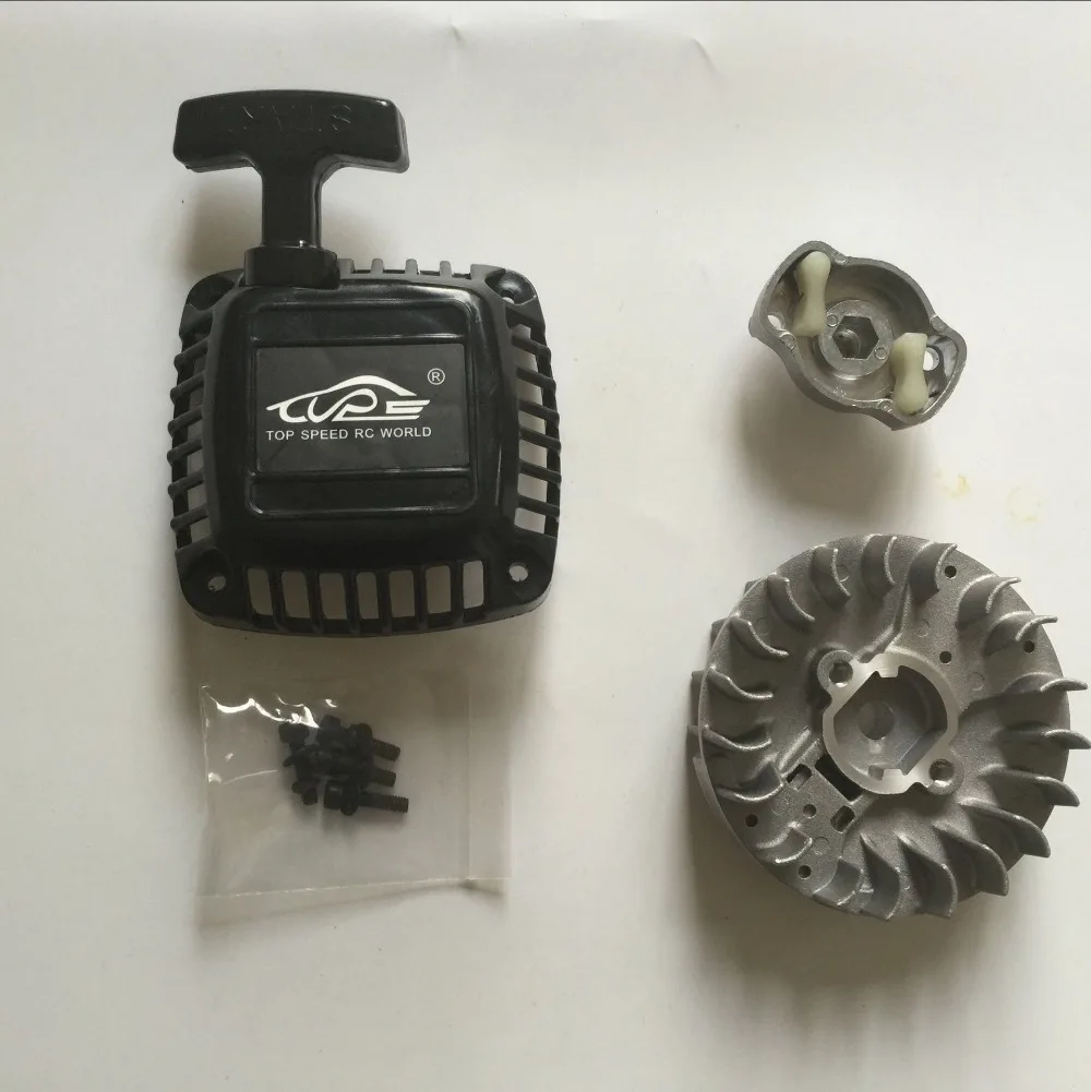 Easy start pull starter and Flywheel with Claw for 1/5 rc car baja 5B