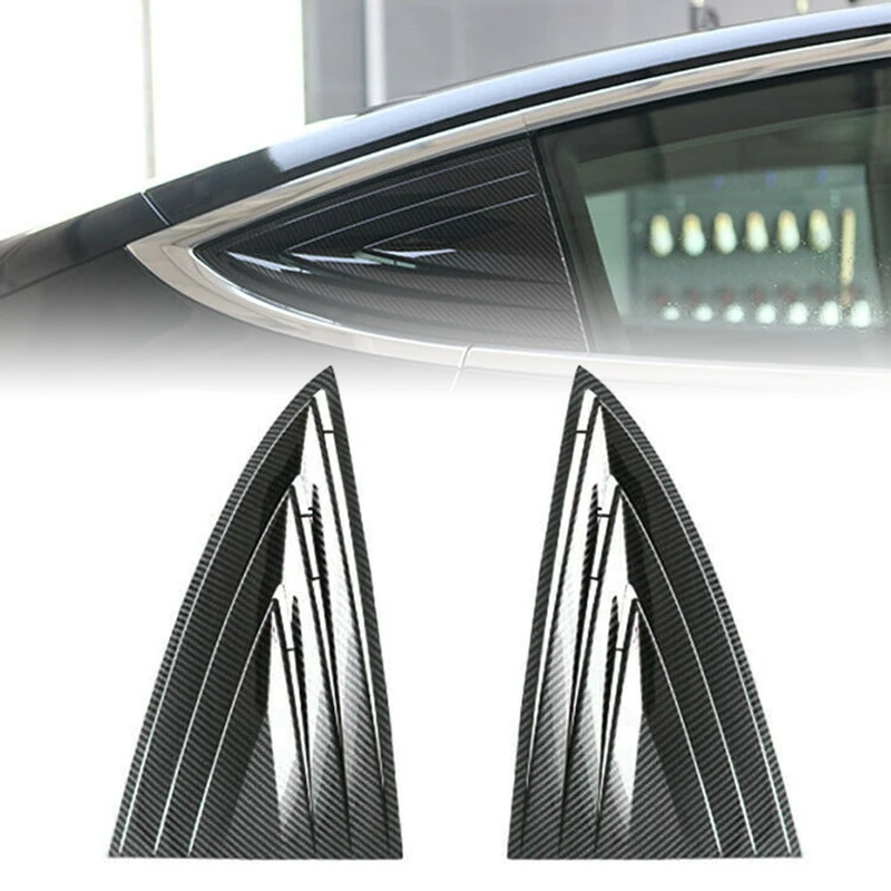 

Outside Rear Window Blinds Side 2Pcs For Tesla 2018-2019 Model 3 Trimming Accessories Parts