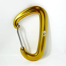 D образный алюминиевый крючок гамак качели безопасности Пряжка висячая застежка для кемпинга туризма