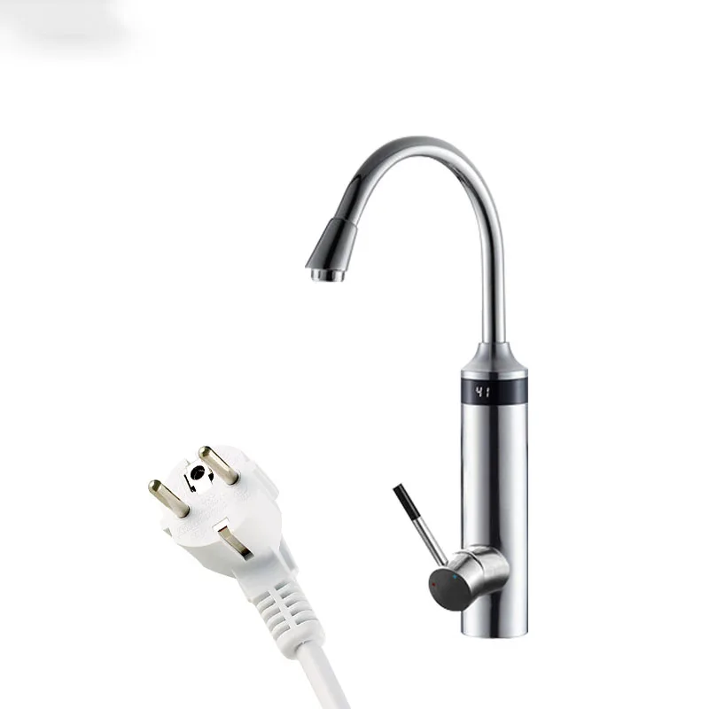 Kbxstart Led Electric Water Faucet Tankless Hot Water Heater Tap The Third Generation Heating Tube Torneira 220V EU/UK/AU Plug