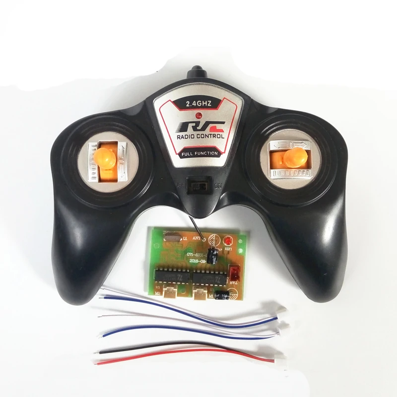 

1Set 4 Channel 2.4G Remote Controller DIY Transmitter Receiver Radio Unit Kit 100M Distance Controller Parts for RC Boat/Car