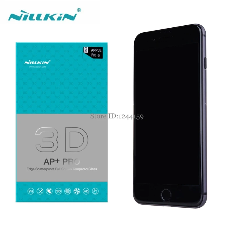 sFor iPhone 7 Tempered Glass Nillkin 3D AP+ Pro Full Cover Screen Protector for Apple iPhone 7 / 7 plus nillkin glass film