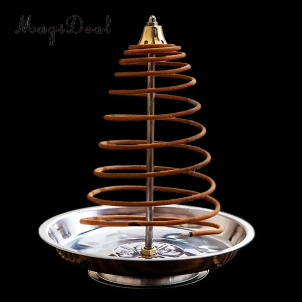 MagiDeal Metal Backflow Incense Burner Creative Home Decor Incense Holder Censer Coils Cones Burner 5 Styles PICK
