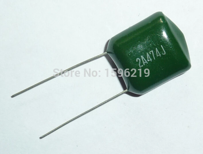 50 шт. Майларовый пленочный конденсатор 100 в 2A474J 0 47 мкФ 470nF 2A474 5% полиэфирный |