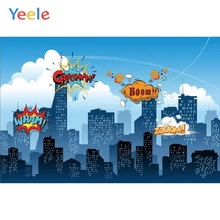 Yeele Comics City Building Superhero Boom Scene Baby Photography Backdrop Customized Photographic Background For Photo Studio Yeele Comics City Building Superhero Boom Scene Baby Photography Backdrop Customized Photographic Background For Photo Studio