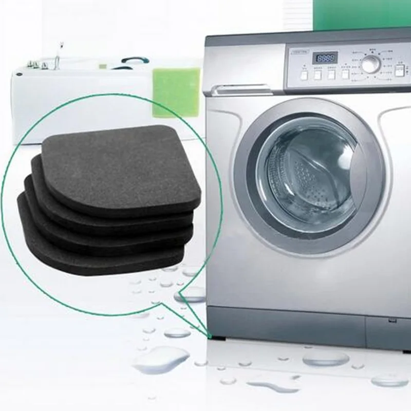 4pcs Washing Machine Shock Mute Pads Refrigerator Non slip Anti