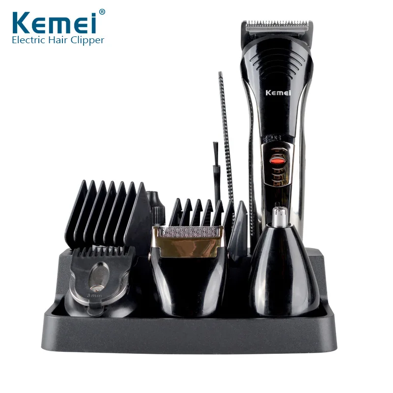 

Kemei Professional 7-in-1 Electric Shaver Grooming Beard Hair Clipper Cutting Men's Razor Hair Trimmer Kit KM-590A