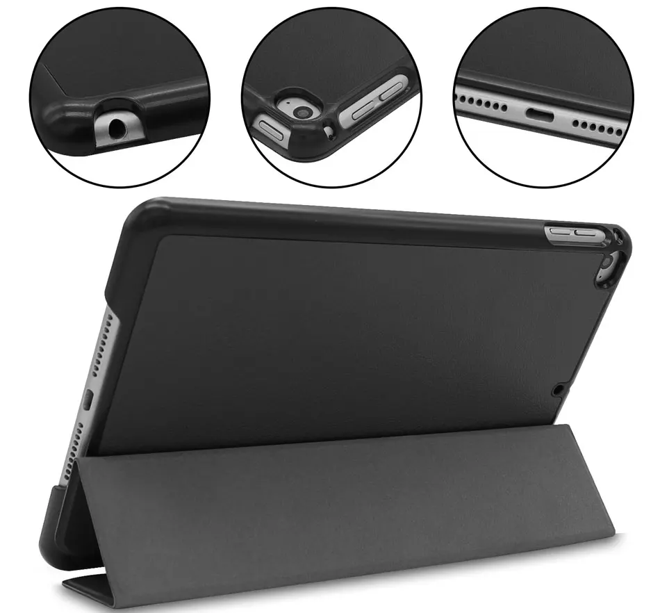 Tablets Case For New iPad Mini 5 2019 Mini 4 General Version PU Cover Smart Sleep Wake Up Fold Stand For iPad Mini Case Mini 45-77
