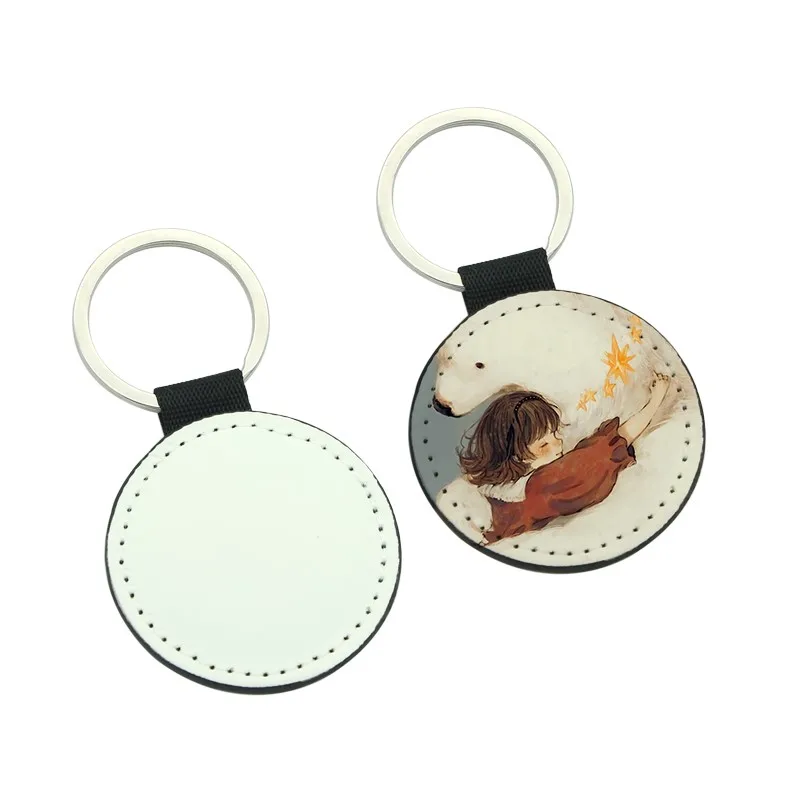 Free Shipping 10pcs Blank Sublimation Leather Pendant Tags DIY Printing Sublimation Ink Transfer paper Both sides Can Print