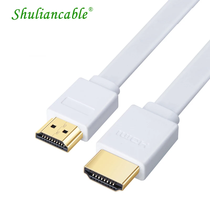 Shuliancable شقة كابل HDMI عالية السرعة الذكور إلى الذكور HDMI CABLE1080P4K 3D ل HDTV XBOX PS ضوئي الكمبيوتر 0.3 m 1 m 1.5 m 2 m 3 m Shuliancable شقة كابل HDMI عالية السرعة الذكور إلى الذكور HDMI CABLE1080P4K 3D ل HDTV XBOX PS ضوئي الكمبيوتر 0.3 m 1 m 1.5 m 2 m 3 m