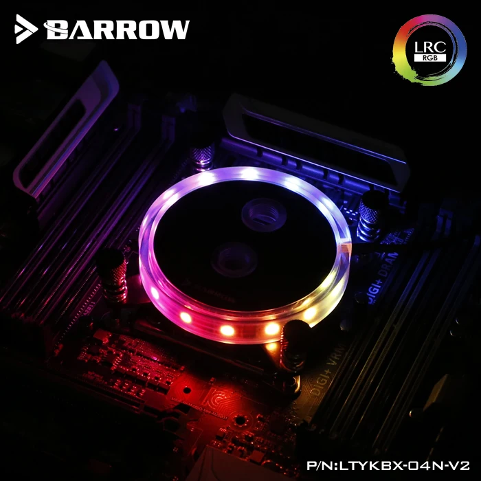 

Barrow LTYKBX-04N-V2 CPU Water Block For Intel LGA X99/X299 platform CPU cooler RGB light PC watercooling gadget with controller