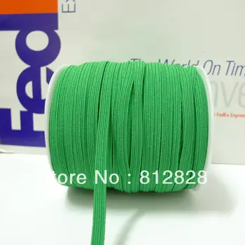 

50 Meters 1/4'' 6mm #16 Emerald Colored 6mm Skinny Elastic