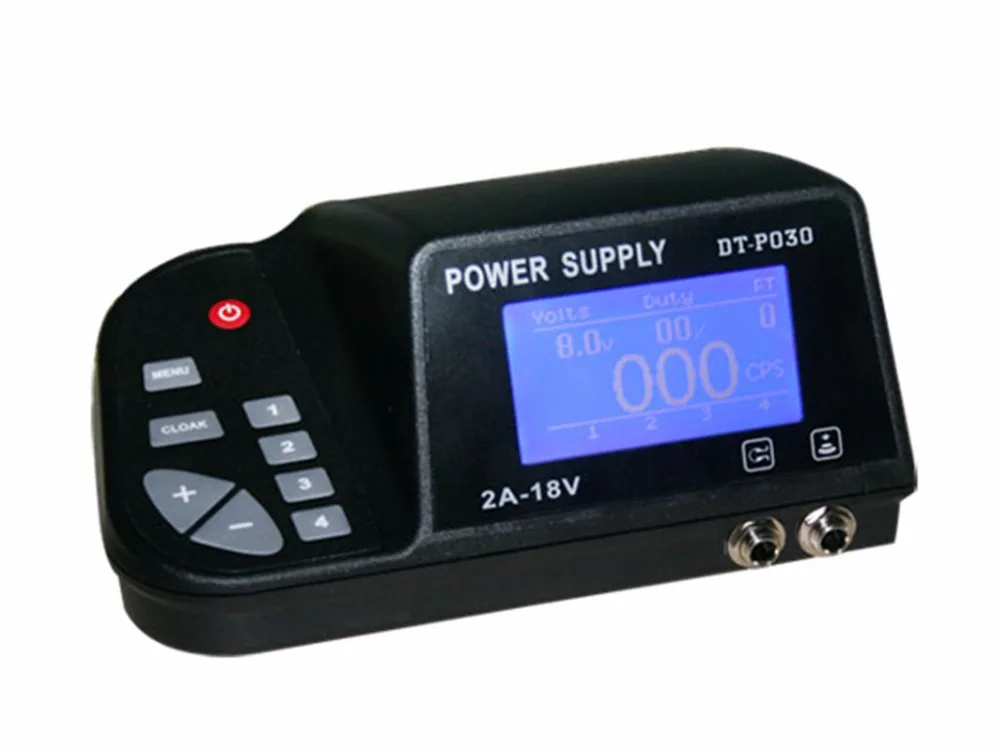 

UPTATTSUPPLY New Design High Quality Digital Tattoo Power Supply Professional LCD Tattoo Foot Pedal Tattoo Supply #PS022