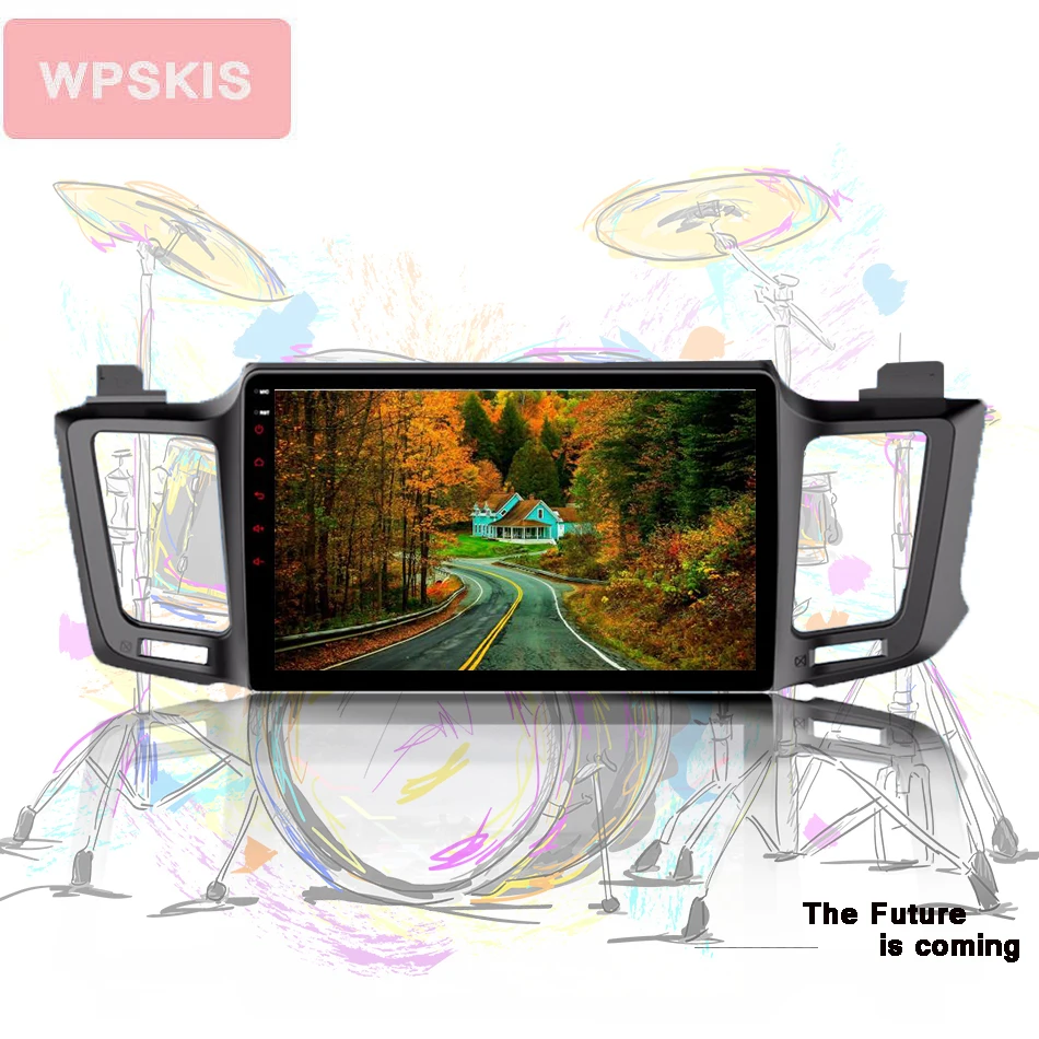 Sale For Toyota RAV4 Rav 4 2013+ 2 din ips hd 1024*600 car gps navigation multimedia stereo pc music media unit octa core android 9.0 2