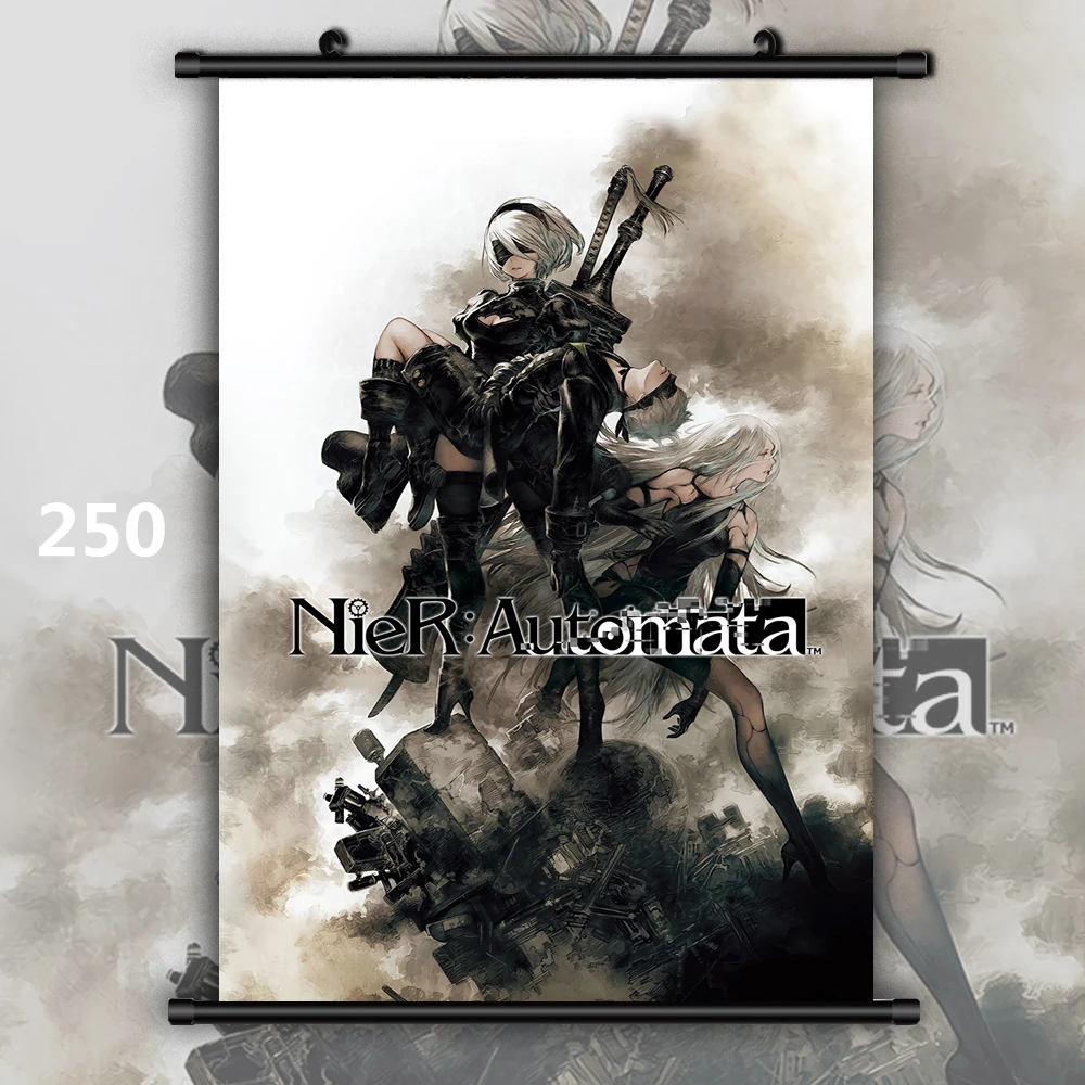 NieR Automata Yorha no 2 Тип B Аниме Манга настенный плакат прокрутка|Рисование и