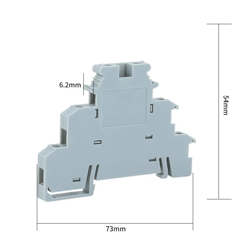 10 шт. Phonex Тип DIKD1.5 Din Rail проводов разъем для подключения провода 3-х слойные тонкий модульный Клеммная колодка DIKD-1.5