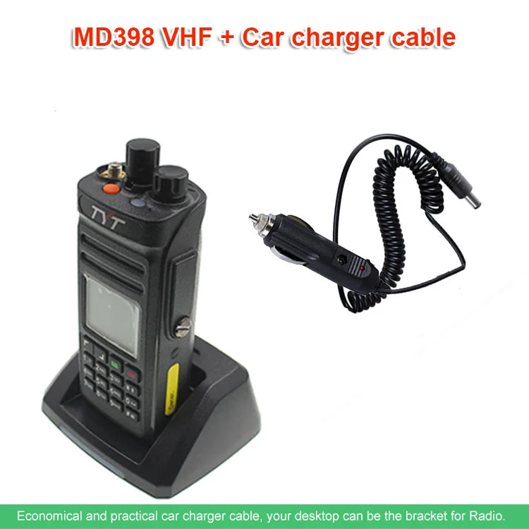 TYT двухстороннее радио MD-398 VHF136-174MHz или UHF400-470MHz Walkie Talkie IP67 Водонепроницаемый DMR цифровой радио MD398 10 Вт домофон - Цвет: MD-398-V-CCX-01