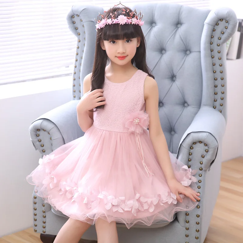 Buy Kids Girls Ball Gown Full of Flowers 2018 Summer