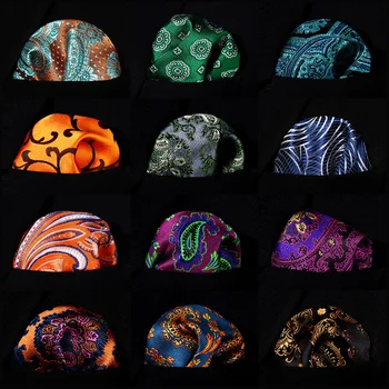 

Pocket Square Classic Party Wedding Paisley Floral Men Silk Pocket Square Hanky Wedding Party Handkerchief #B8