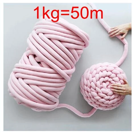 1000g Super Thick Chunky Yarn Cotton Tube Yarn Merino Wool Alternative DIY  Bulky Arm Knitting Blanket Hand Knitting Spin Yarn - Price history & Review, AliExpress Seller - Mavalya Store