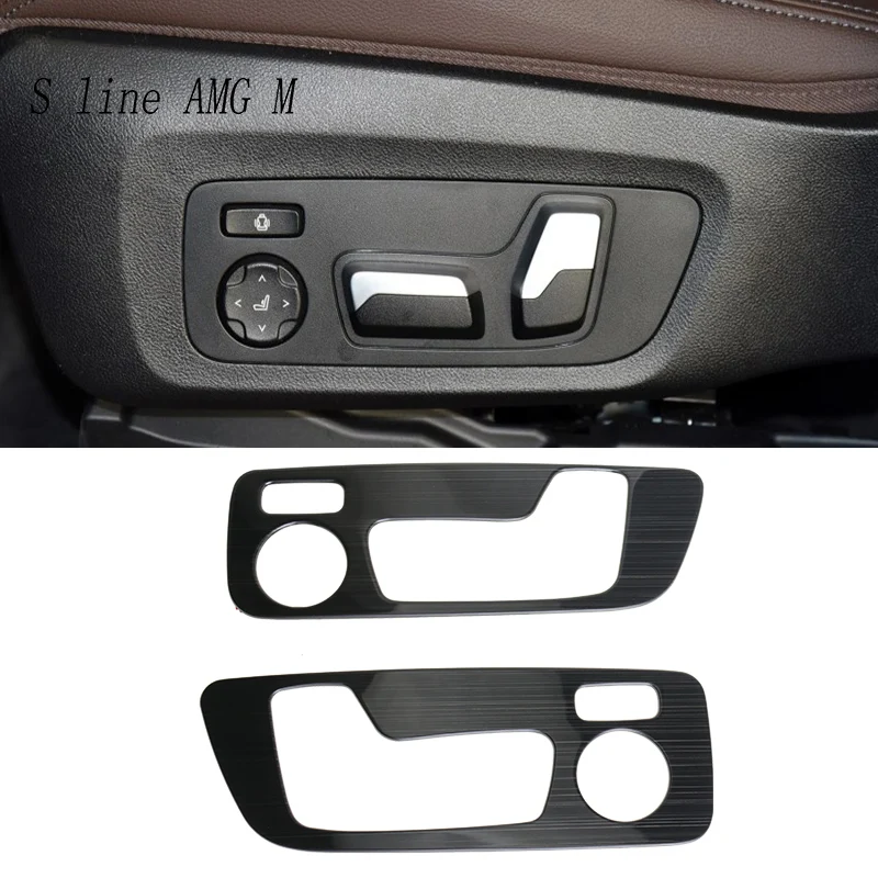 

Car Styling Seat adjustment button Panel switch trim decoration Stickers cover Trim For BMW X3 G01 Interior Auto accessories LHD