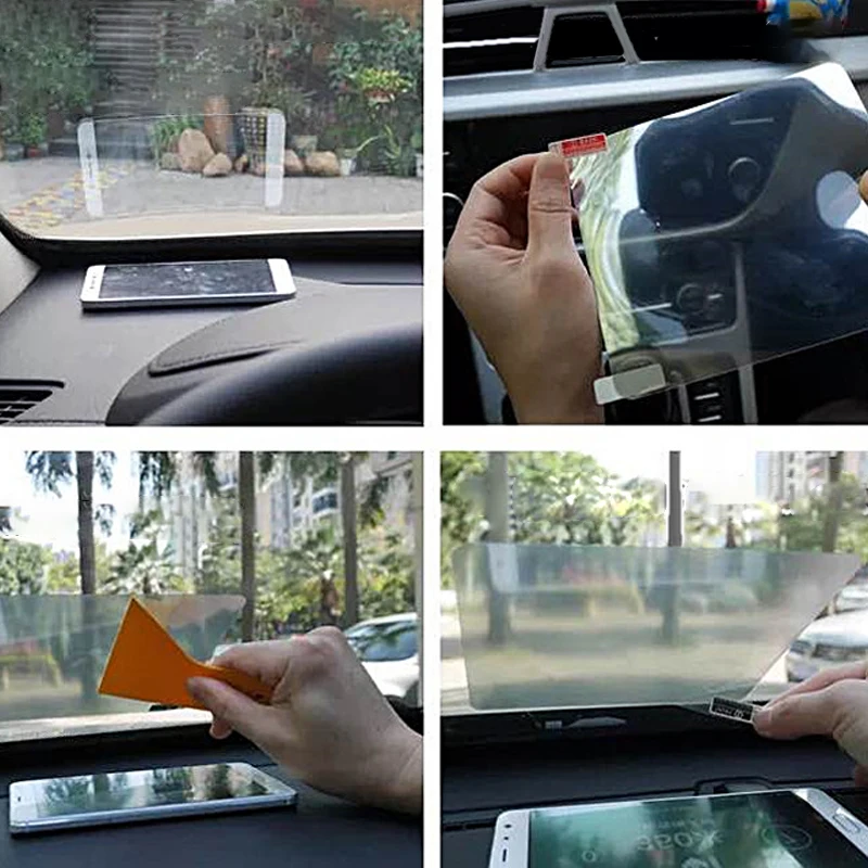Новый 1 шт. автомобильный HUD светоотражающая пленка для лобового стекла проектор
