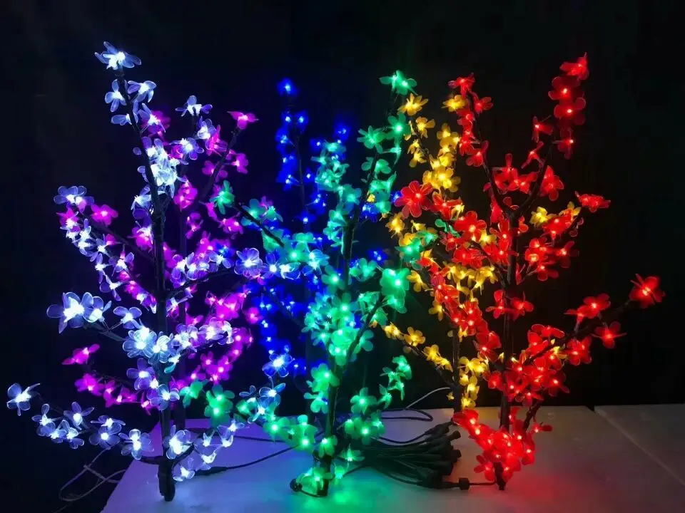 

Children kids living room house wedding party holiday Christmas led light tree artificial flower branch decoration