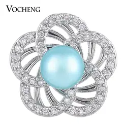 Камень CZ имитация жемчуга Vocheng Имбирное печенье jewelry 2 цвета 18 мм Роскошный цветок vn-1283