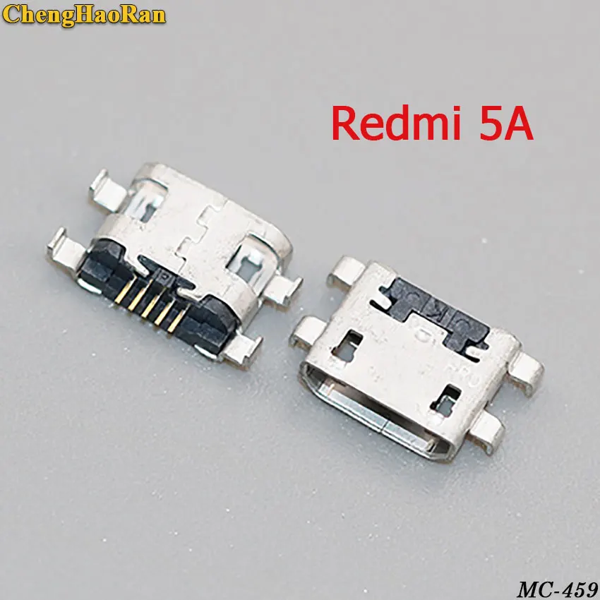 ChengHaoRan 5 шт. 10 шт. 5pin micro usb разъем для зарядки порт Гнездо для xiaomi redmi 4A 4X5 5A 5PLUS 6 6A 6PRO S2 - Цвет: Redmi 5A