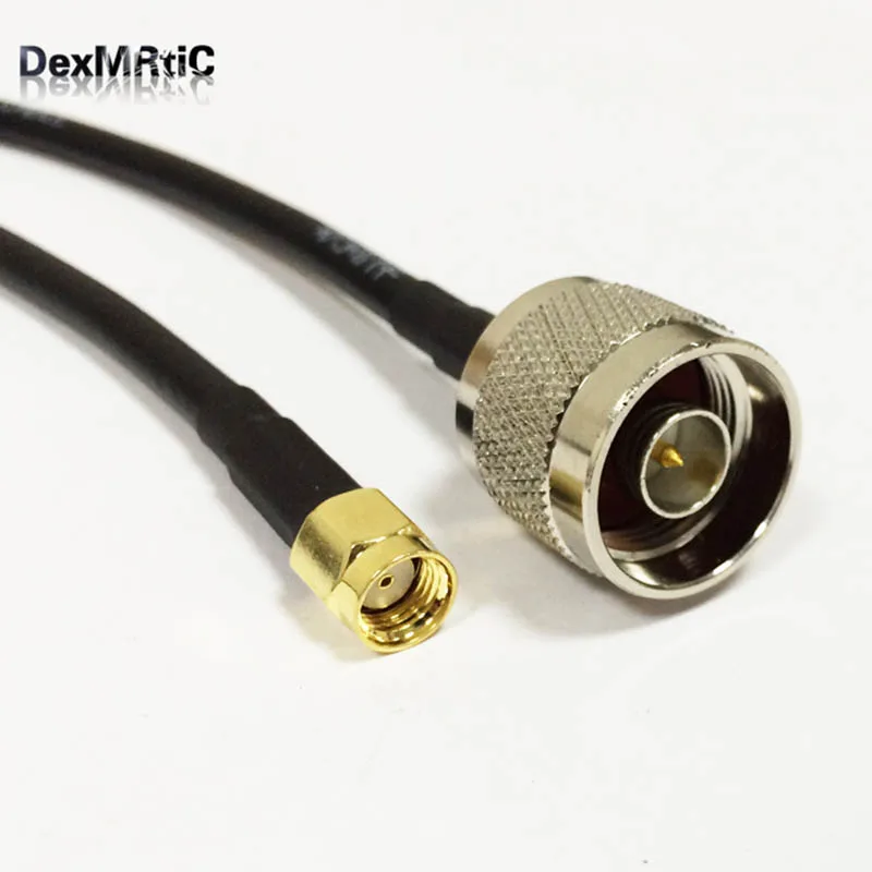 Wi Fi антенный Удлинительный кабель RP SMA штекер для N типа RG58 100 см/150 см/200 см|cable tie with