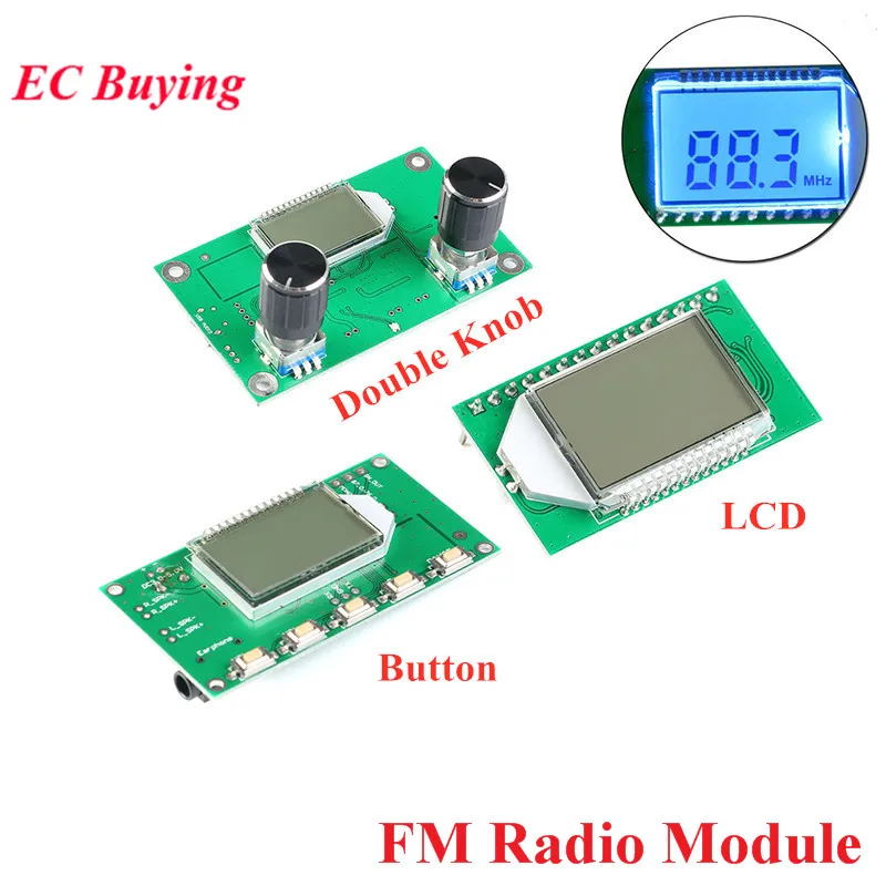 FM Radio Receiver Module PLL LCD Stereo Digital FM Radio Wireless Stereo Board LCD Display Noise