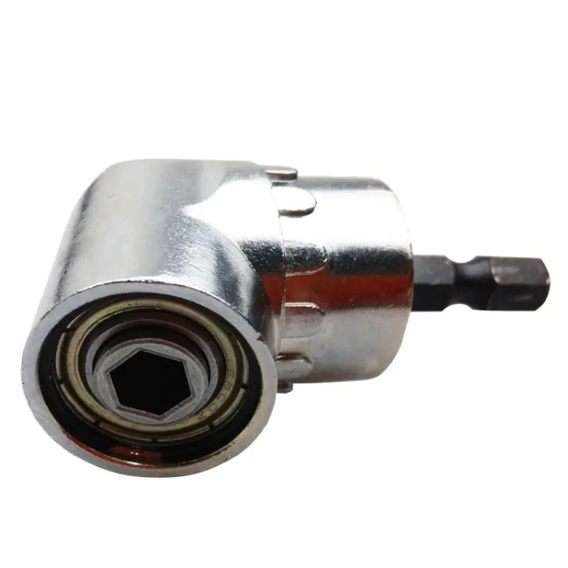 

New 105 Degree Right Angle Driver Drilling and Driving Power Screwdriver Drill Attachment with 1/4-inch Hex Quick Change Drive