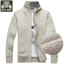 AFS JEEP Marke Pullover Männer Strickjacke Männlichen Fleece Standard Wolle pullover Männer Ziehen Homme Strickjacke Männer Fashion Mäntel Outwear Größe 3XL