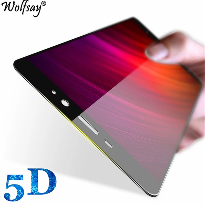 

Wolfsay 1PCS 5D Curved Screen Protector For Xiaomi Redmi Note 4 Tempered Glass For Xiaomi Redmi Note 4 Pro Full Cover Edge Film