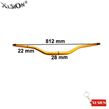 XLSION Aftermarket 1 1/8 ''руль с широкими ручками 28 мм для ямы Dirt Trail Motor Bike Mini Мотокросс мотовездеход квадроцикл